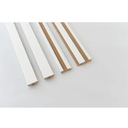 Maestro Latt Afwerkprofielset - White Paintable - 277cm - 71x20mm