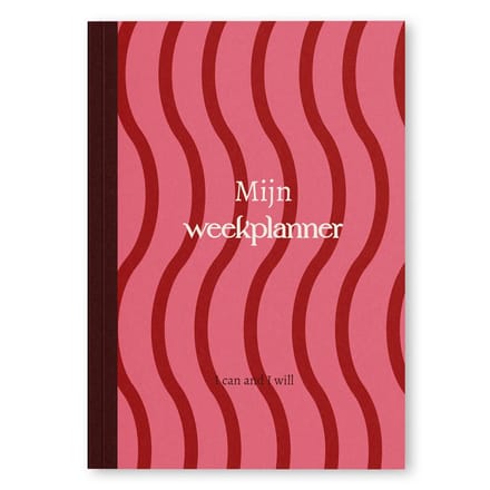 Fyllbooks - Mijn Weekplanner - Planner Ongedateerd - Week Agenda Datumloos - Planning - Cherry