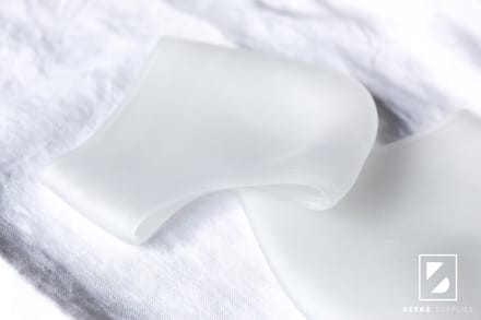 Hielbeschermer Transparant / One size - Per paar (2 stuks) - Goede kwaliteit - siliconen gel
