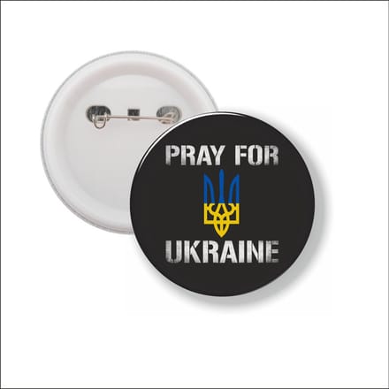 Button Met Speld - Pray For Ukraine - Oekraine