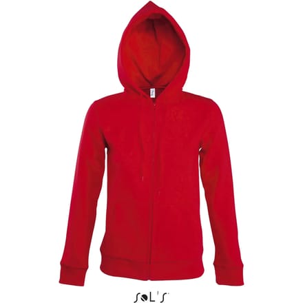SOL'S Women´s Hooded Zipped Jacket Seven L479 - Red - L