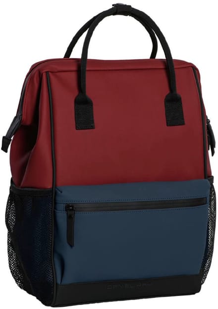 Daniel Ray Swan Hil Laptoprugzak Waterproof - 15,6" - Burgundy / Navy / Black