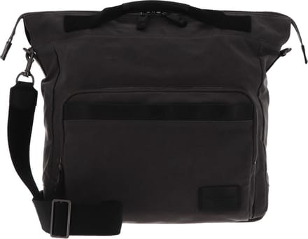 Marc O'Polo Schoudertas met laptopvak James Shopper Moonless Sky Grijs