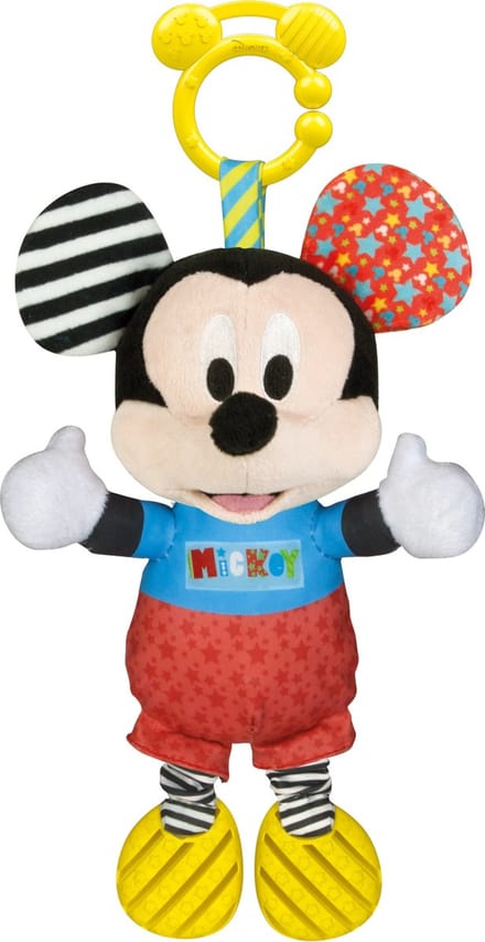 Clementoni - Baby - Mickey Mouse - Eerste activiteiten - Interactieve Knuffel - Sensorisch Speelgoed - vanaf 6 maanden