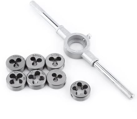 Dailygoody - 8st Tap Dies Metric Key M25 - Schroefdraad Snijden