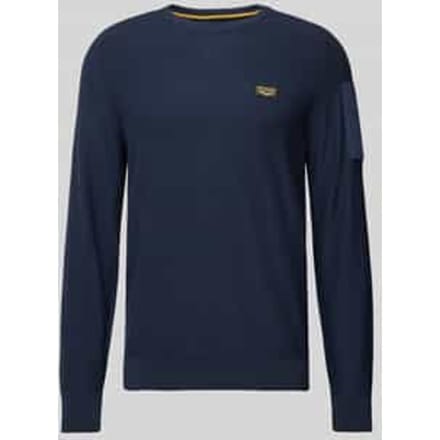 Gebreide pullover met labeldetail