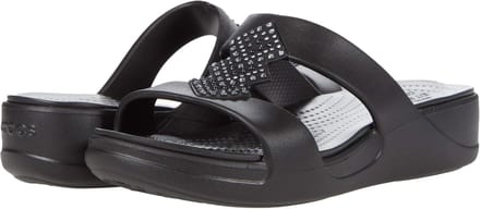 Crocs Monterey Shimmers Wedge W Zwart Maat 36/37 US 6