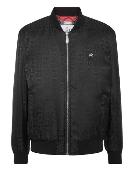 Nylon Bomber Jacquard Monogram