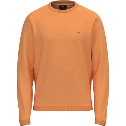 Fynch-Hatton Trui O-Neck Light Air Cotton Tangerine / male