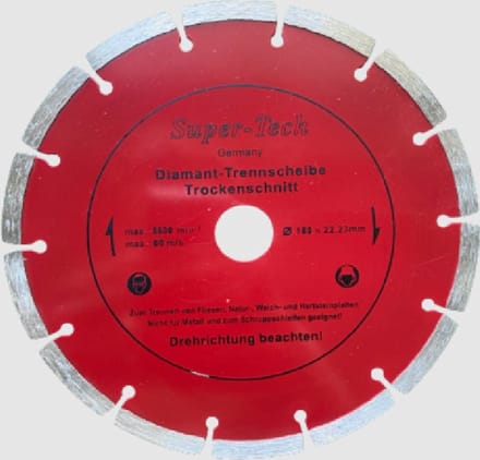 Diamantschijf voor tegels en glazuren 180MM
