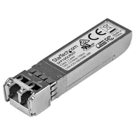 StarTech.com 10 Gigabit Fiber SFP+ Transceiver Module - Compatibel met Cisco SFP-10G-LR-S - SM LC - 10 km (6,2 mi) - SFP+ transceiver module - 10 Gigabit Ethernet