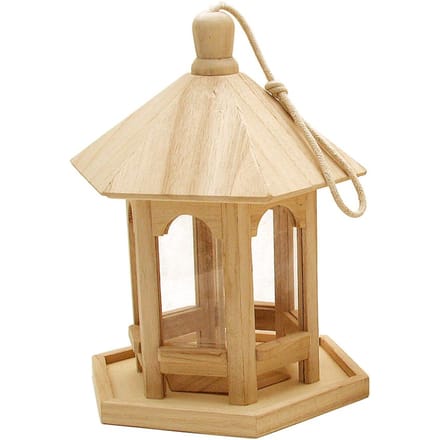 VBS Vogelvoederhuisje, 6 hoekig, hout