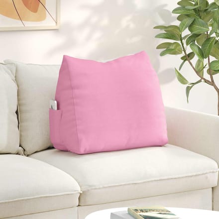 vidaXL Rugkussen Roze 60 x 20 x 50 cm Stof