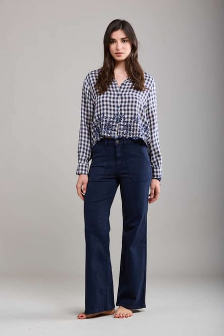 Toxik3 - Straight fit blauw grote zakken