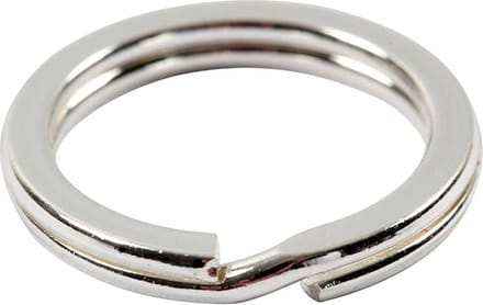 Splitring, d 15 mm, verzilverd, 15 stuk/ 1 doos