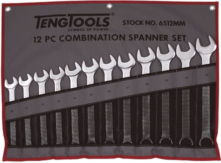 Set van 17 steekringsleutels van 6 tot 17 mm Teng Tools 6517MM