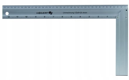 HOGERT Aluminium Winkelhaak 350x190mm voor Timmerwerk