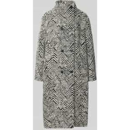 Regular fit lange jas met scheerwol, model 'CAVINIA'