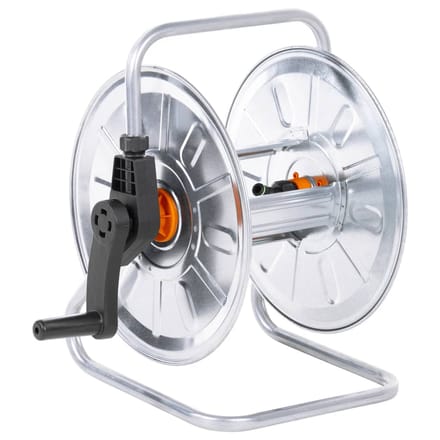 vidaXL - Slanghaspel - voor - 50 - m - 1/2" - slang - wandmontage - staal
