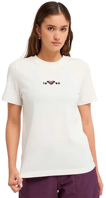 Roxy Essentials Energy Elevated T-shirt Met Korte Mouwen Wit L Vrouw