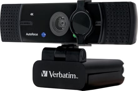 Verbatim 49580 webcam 3840 x 2160 Pixels USB 2.0 Zwart