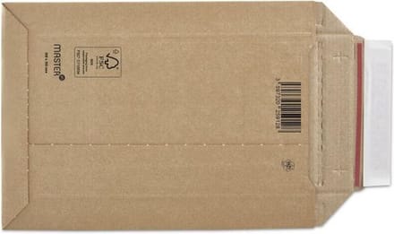 Verzendenveloppen van Karton - GolfKartonnen Enveloppen - 170x245mm - 100 stuks