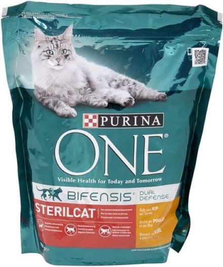2x Purina One - Sterilcat - Bifensis - Kattenvoer met Kip - 800g