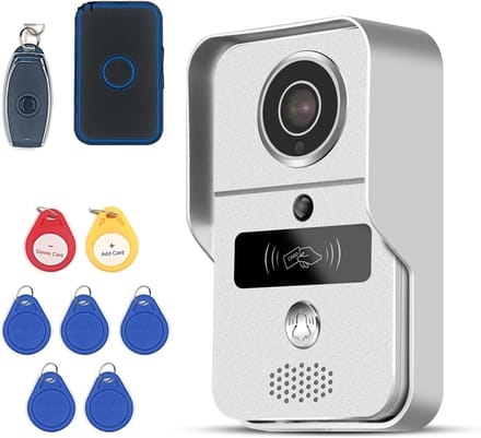 Slimme Videodeurbel - Video Intercom - Veiligheid Thuis - 1080p HD Camera - Ondersteunt 256GB - Zwart