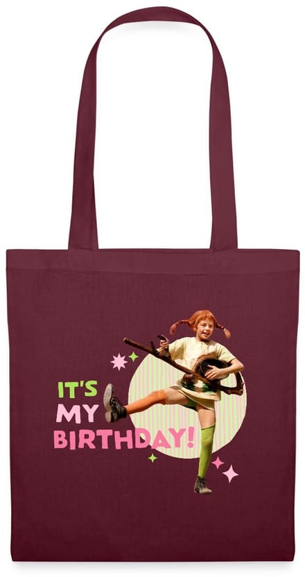 Pippi Langkous It's My Birthday Tas Van Stof Schoudertas