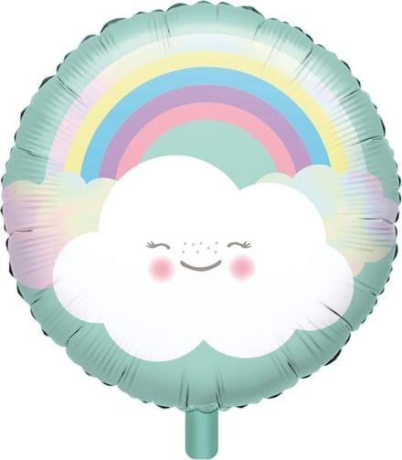 Amscan Folieballon Rainbow & Cloud 43 Cm Mintgroen