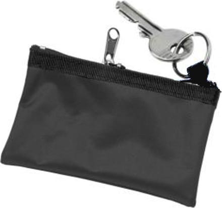 Sleutelhanger - Sleuteletui - Nylon Sleuteltasje - Zwart
