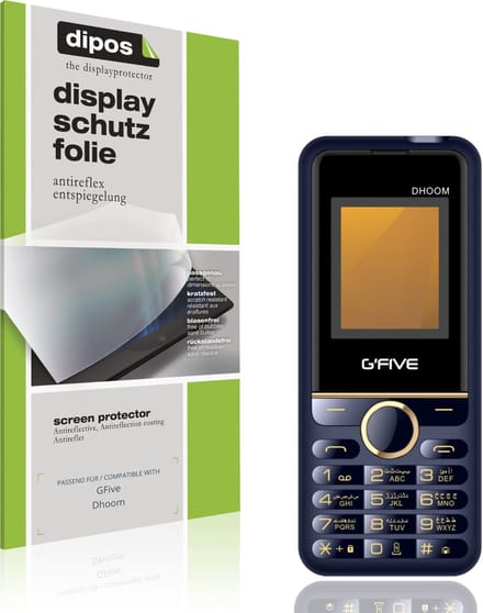 dipos – 4x Matte Beschermfolie geschikt voor GFive Dhoom | Krasbestendige & antireflecterende Screenprotector Ultra-Thin