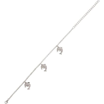 Orphelia ZA-1877 - Armband dolfijnen - 925 Zilver - Zirconia - 19 cm