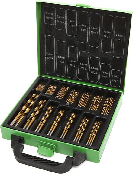 99 Delige HSS - TIN Gecoate Borenset