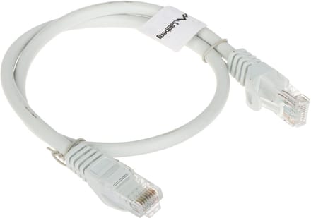 Lanberg - 0,5 m grijze Cat.6 UTP Ethernet-netwerkkabel PCU6-10CC-0050-S