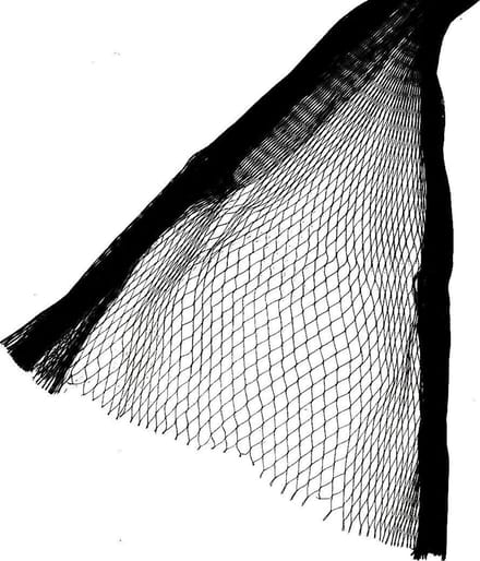 Vogelnet - 5 x 10 meter - 28 mm maas - Zwart