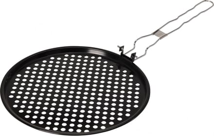 Bbq Pizzapan Voor Barbecue 33 Cm Zwart