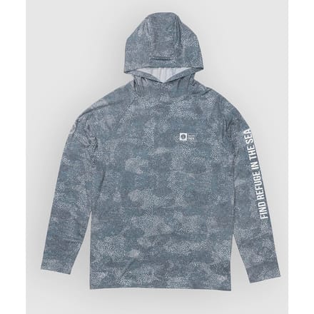 Salty Crew Mariner Hood Tech Longsleeve Lycra blauw