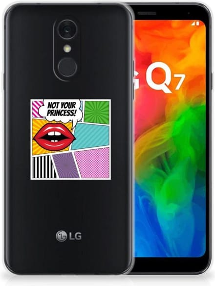 LG Q7 Silicone Back Cover Popart Princess