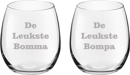 Drinkglas gegraveerd - 39cl - De Leukste Bomma-De Leukste Bompa