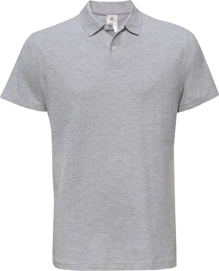B&C Id.001 Polo Shirt CGPUI10 - Heather Grey - L