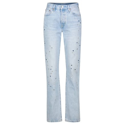 Levis 501 Diamante-jeans voor dames (Blauw)