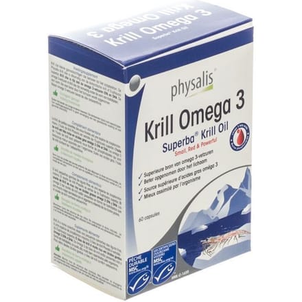 Physalis Krill omega 3 60 Capsules