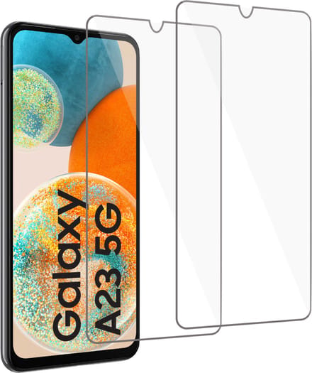 2x Screenprotector geschikt voor Samsung A23 4G / 5G – Screenprotector geschikt voor Samsung A23 4G / 5G Screen Protector Tempered Glass