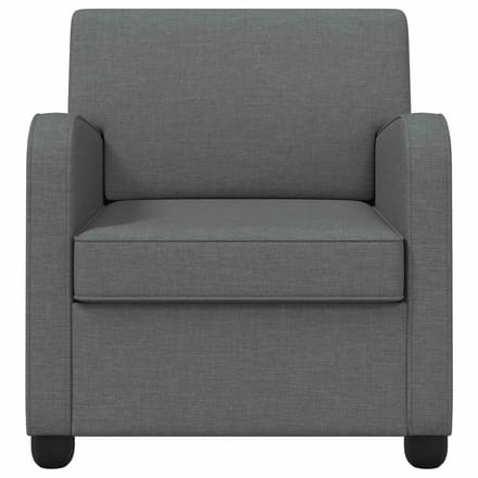 vidaXL - Fauteuil - Donkergrijs - Stof