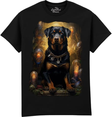 Rottweiler Portrait The Coloured House T-shirt M