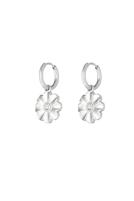 Oorbellen - Margriet - Zilverkleur - Stainless steel - Dames