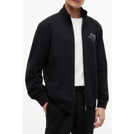 Tommy Hilfiger Script Stack Sweatshirt Black Größe: S | Kaputzenpullis Outlet | Herren | Schwarz