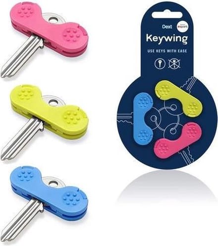 Keywing sleutelhulp- blauw, groen en roze