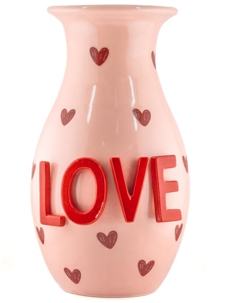 Aardewerk vaas LOVE L